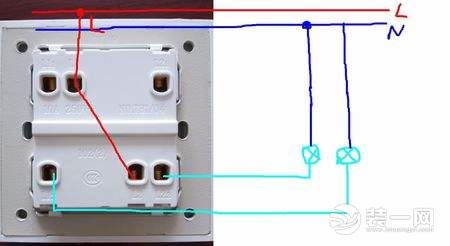 雙控開關接線圖內含電路圖原理和接法!